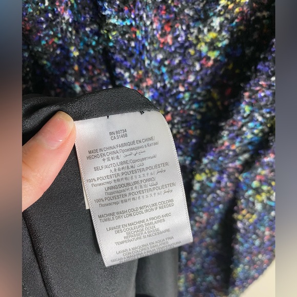 BCBGeneration Double Strap Print Cocktail Dress, Black/ Multi - Picture 4 of 7